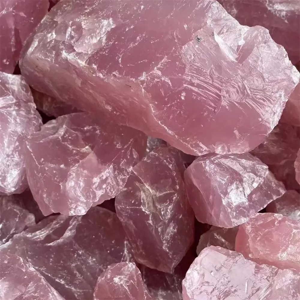 Aquarium Marine Stone - Pure Natural Pink Rose Quartz Rough