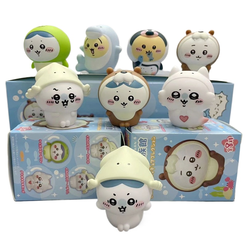 8pcs/Box Kawaii Chiikawa Aquar - Marine Aquarium Aquascape ulasan dan harga