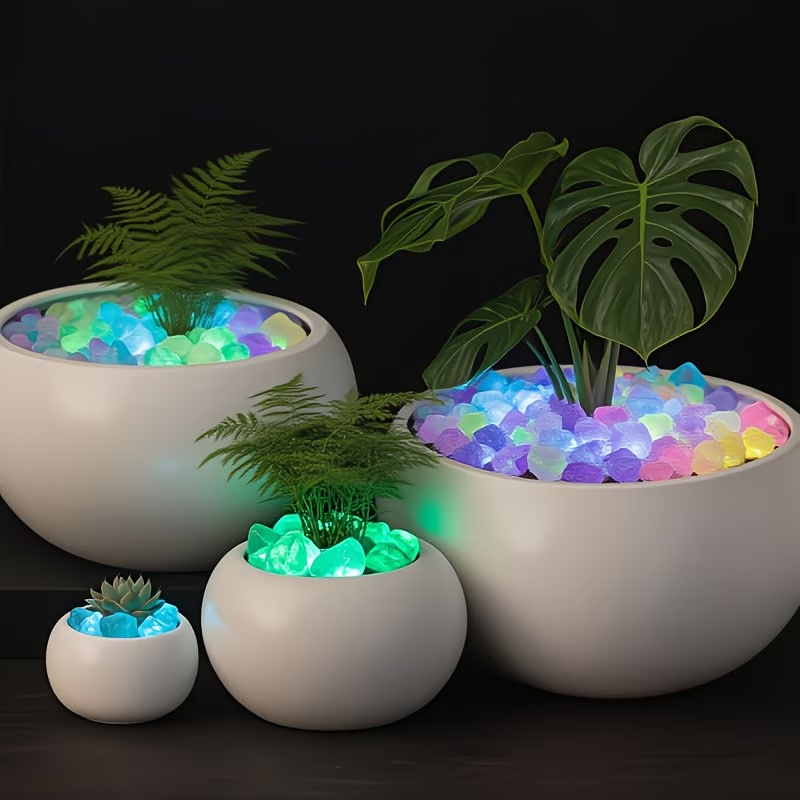 300PCS Luminous Pebble Set,0.9 - Aquarium Marine Stone ulasan dan harga