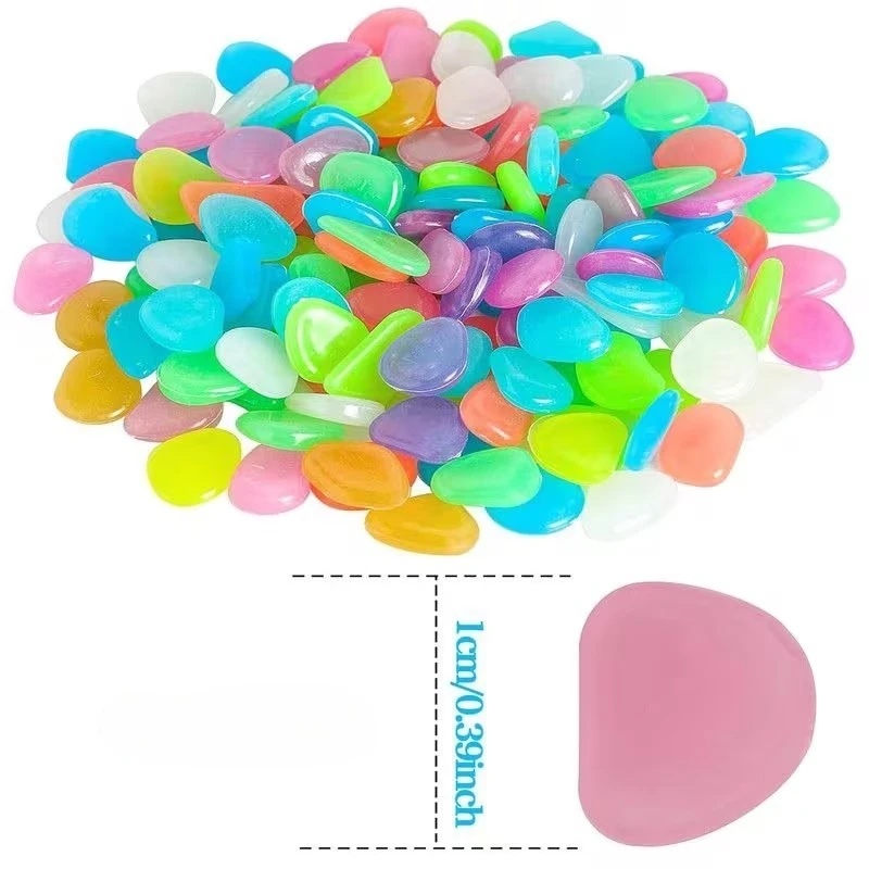 50-200pcs Glow in The Dark Peb - Aquarium Marine Stone ulasan dan harga