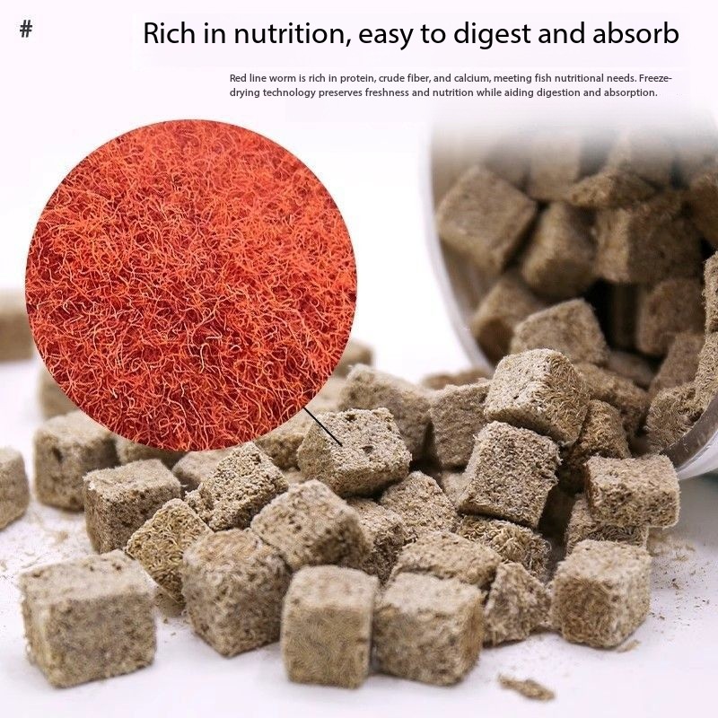 Natural Freeze Dried Bloodworm - Marine Aquarium Worms ulasan dan harga