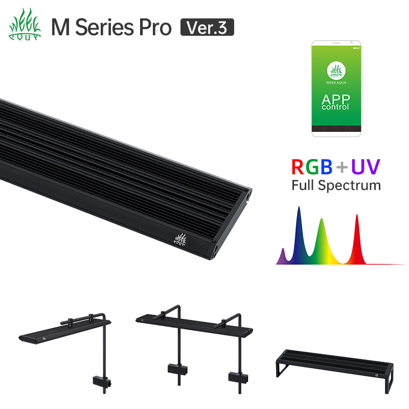 Week Aqua M Series RGB UV LED  - Aquarium Marine Light ulasan dan harga