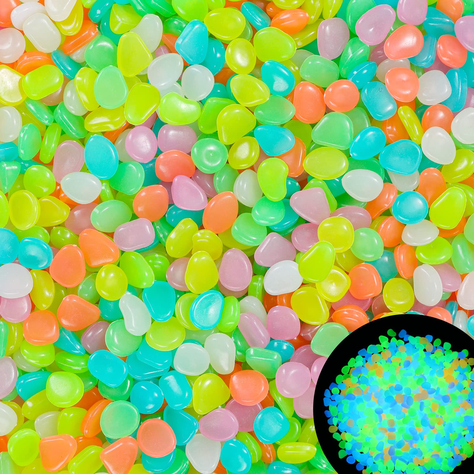 100Pcs Glow in the Dark Garden - Aquarium Marine Stone ulasan dan harga