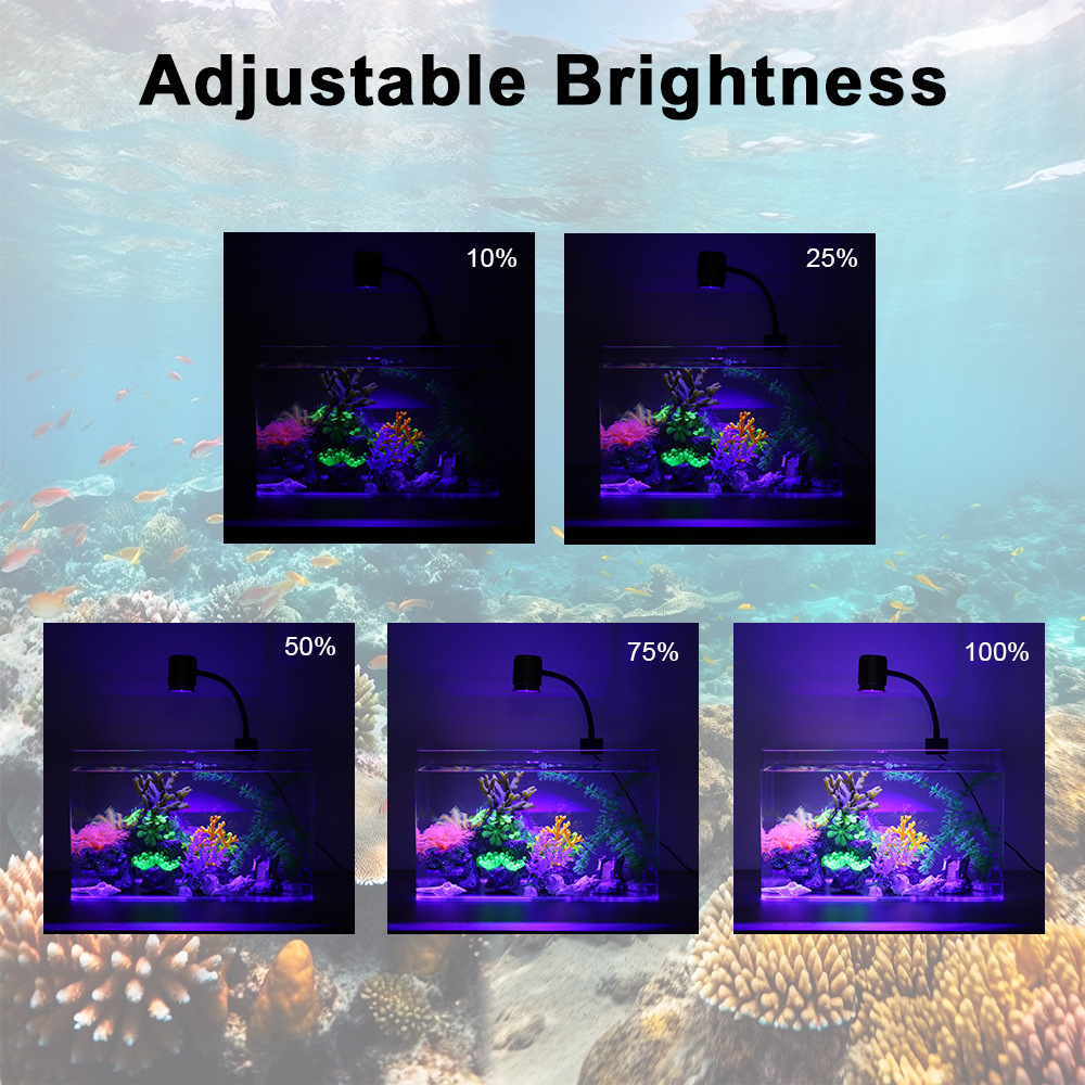 LED Aquarium Light Full Spectr - Aquarium Marine Light ulasan dan harga