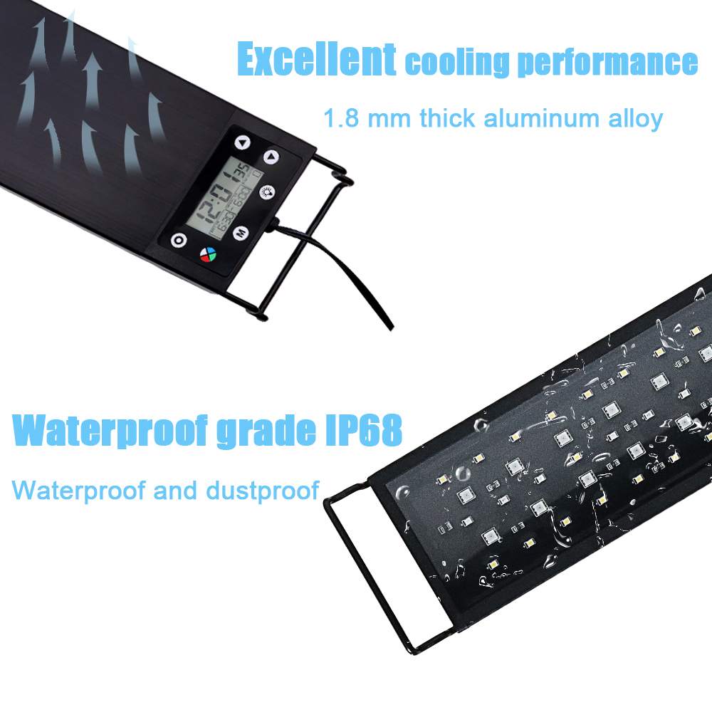 30-60cm Fish Tank 24/7 Full Sp - Aquarium Marine Light ulasan dan harga
