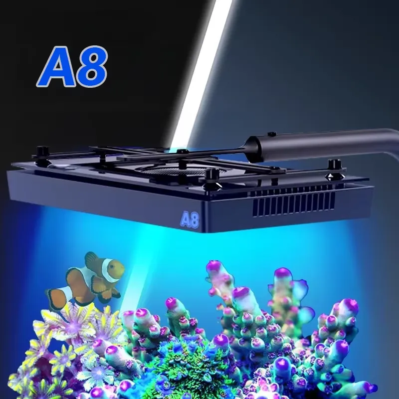 A8SE II Max Blue 240W WiFi App - Aquarium Marine Light ulasan dan harga