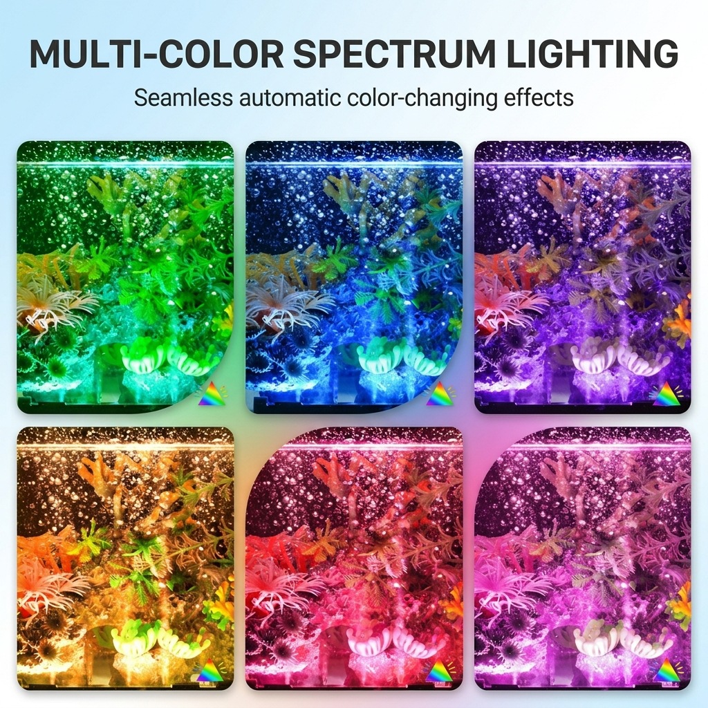 USB LED Aquarium Air Bubble Li - Aquarium Marine Light ulasan dan harga