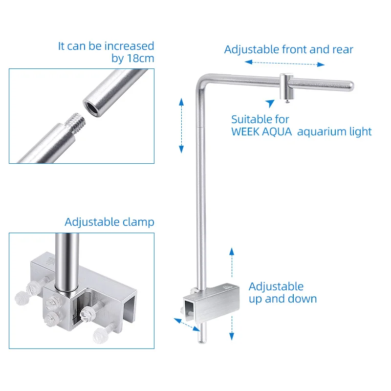 Week Aqua Light Stand Universa - Aquarium Marine Light ulasan dan harga