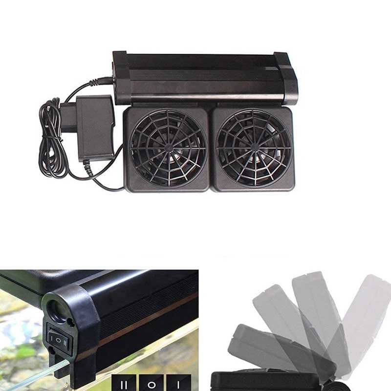 1/2/3/4 Aquarium Fans Chillers - Marine Aquarium Aquascape ulasan dan harga